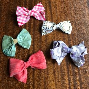 Bundle of handcrafted hair bows - ADORABLE