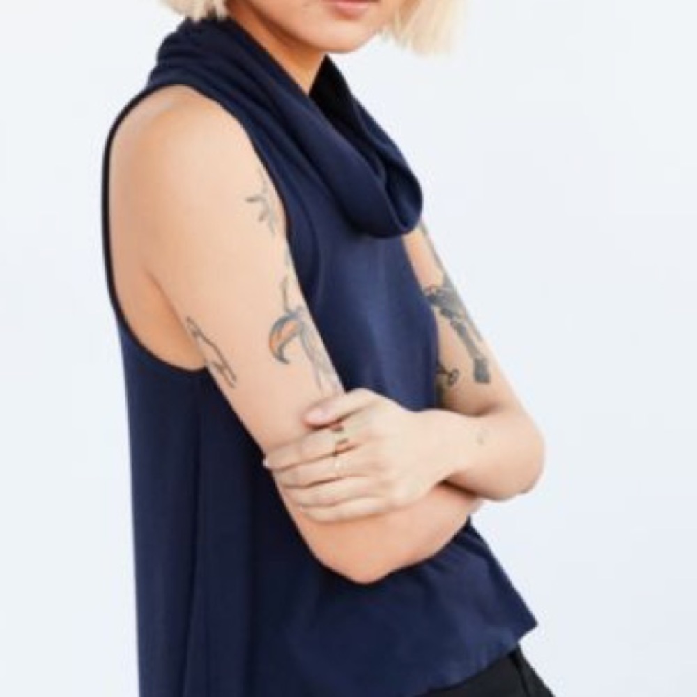 UO Cooperative Ribbed Cowl Neck Top