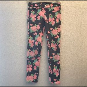 Celebrity Pink Girls Floral Jeans