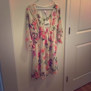 Pink Blush maternity dress