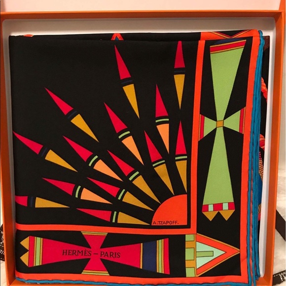 SOLD❤️CHANEL JUMBO BEGIE gift HERMES SCARF 90cm - Picture 4 of 4