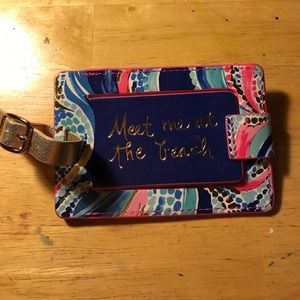 Lilly pulitzer luggage tag
