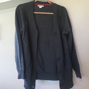 Gray cardigan