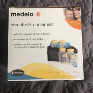 Breast milk cooler set