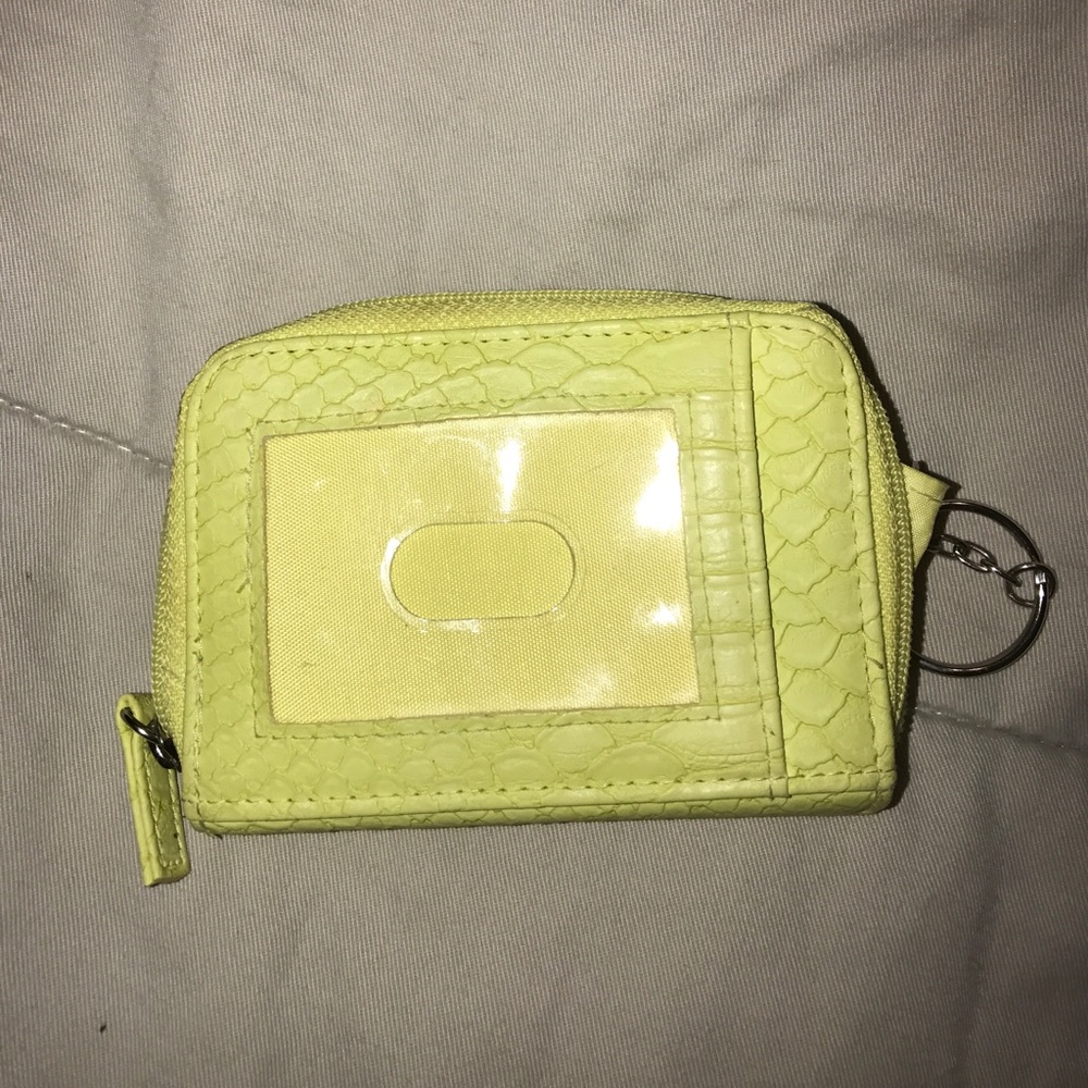 ✨✨CUTE NEON YELLOW GREEN WALLET ✨✨ - Picture 2 of 4