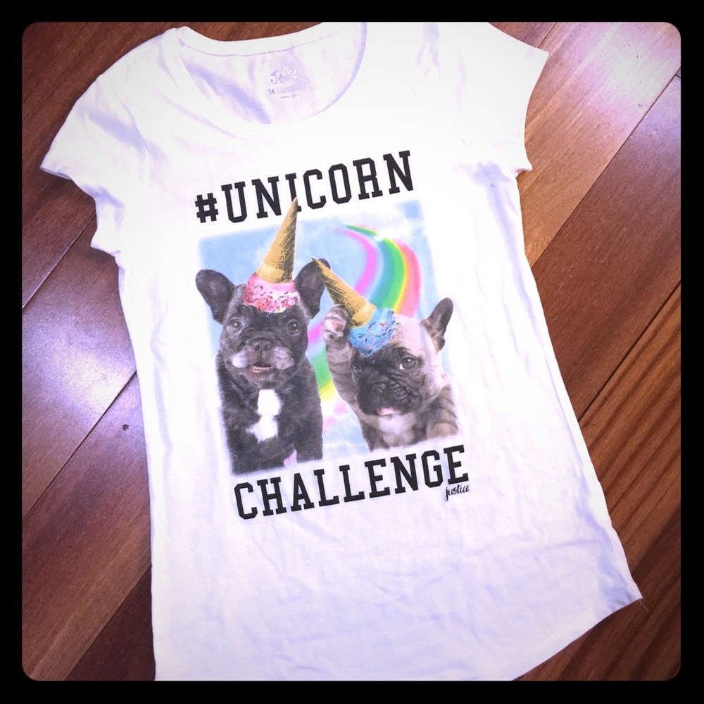 Unicorn & dog t-shirt by Justice