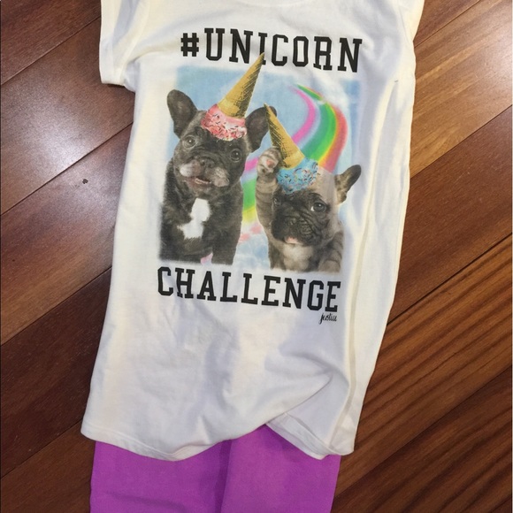 Unicorn & dog t-shirt by Justice - Picture 2 of 4