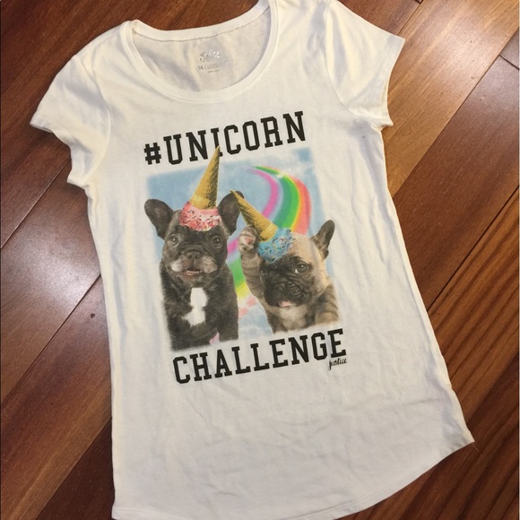 Unicorn & dog t-shirt by Justice - Picture 3 of 4