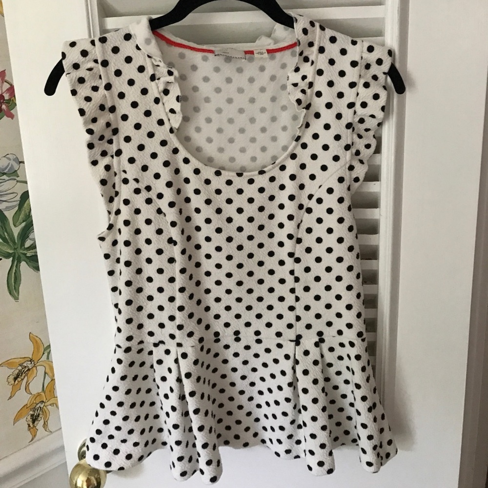 Polka Dot Anthropologie Top