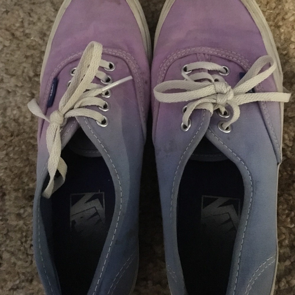 Purple and blue vans