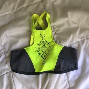Neoprene ripcurl halter bikini top