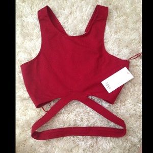 TOBI Red Crop Top