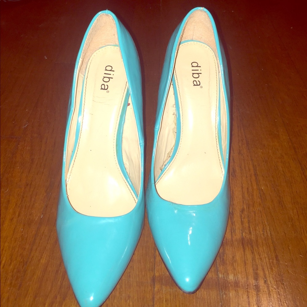 Teal Heels Size 9