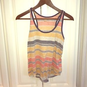 Multi colored beachy tank