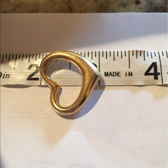 18kt gold Tiffany & Co. large heart. - Picture 2 of 4