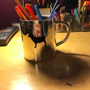 PINK silver mirror mug