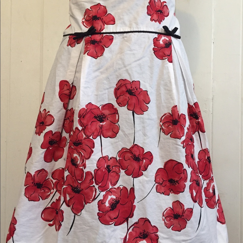 Red Poppy Cotton skirt
