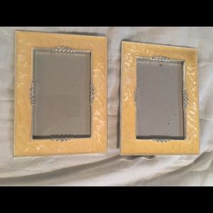 4x6 frames- beige/yellow marble with stones