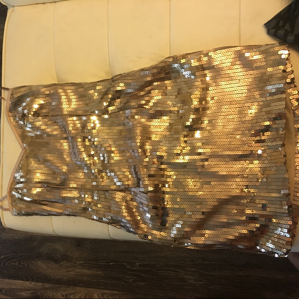 Sequined gold dress from Nordstrom