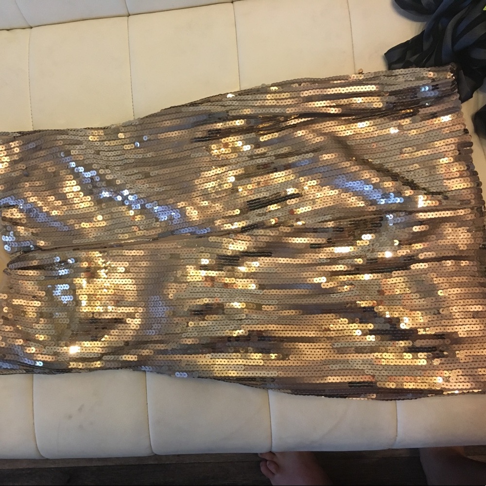 Sequined gold dress from Nordstrom - Picture 2 of 2