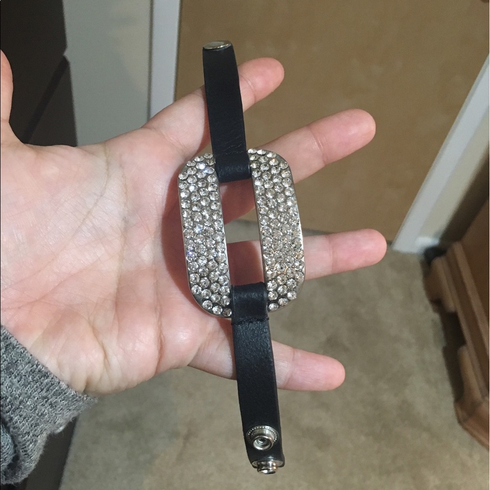 Studded belt bracelet
