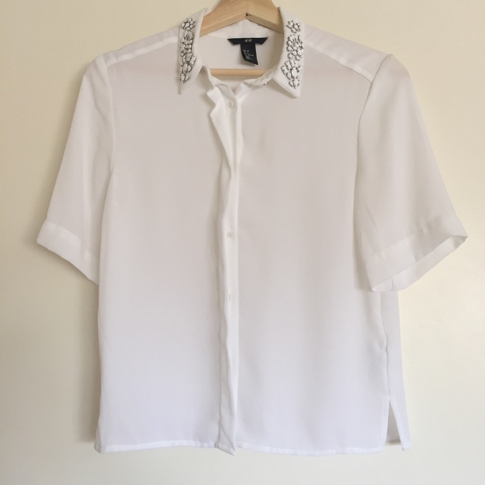 H&M embellished blouse