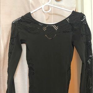 long sleeve body on dress