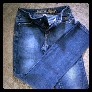 Justice skinny jeans size 8