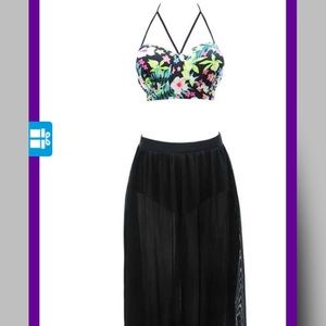 Printed Highwaist 2 piece