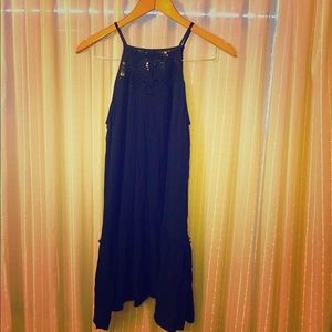 Royal blue boho style dress