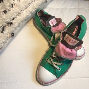 Green & Pink Converse