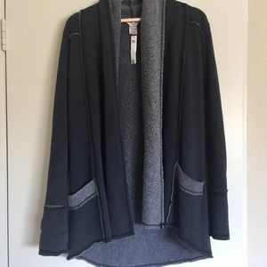 Hard Tail women's fleece cardigan NWOT