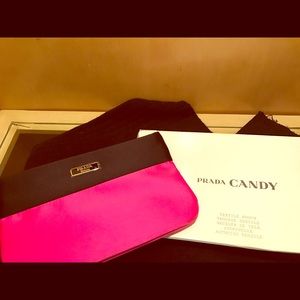 Prada parfums cosmetic bag