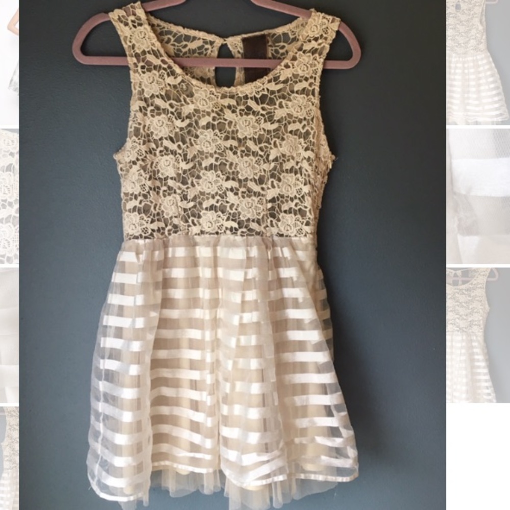 Crochet and Tulle Dress