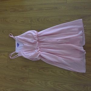 Pink chiffon dress