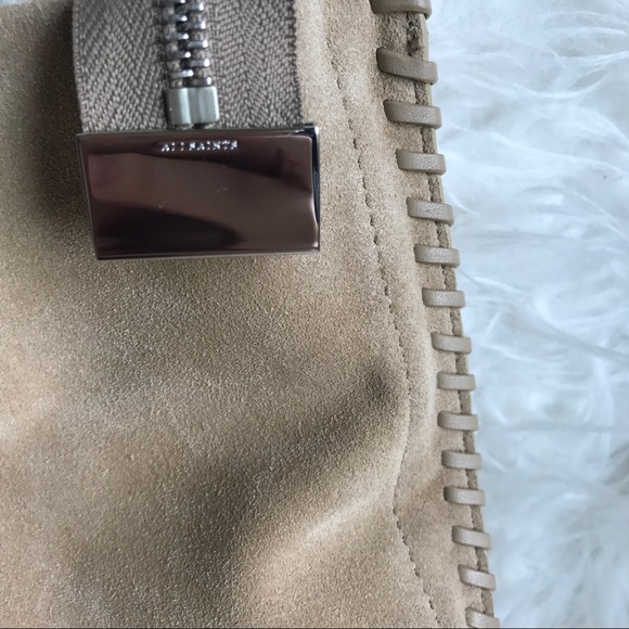 NWT All Saints Fleur de Lis Suede tote - Picture 8 of 8