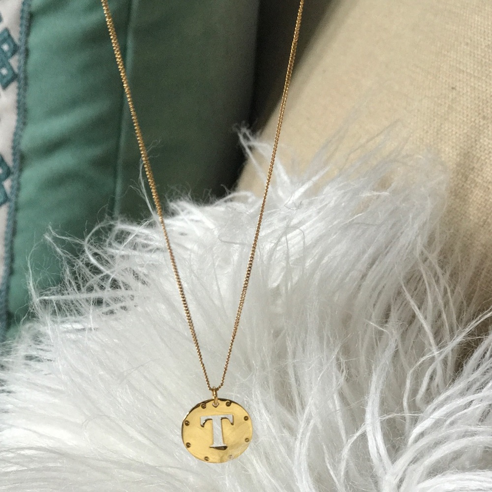 Julie Vos Initial Necklace BRAND NEW