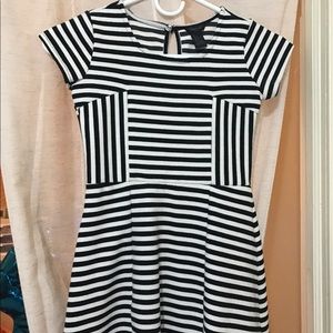 Striped skater dress