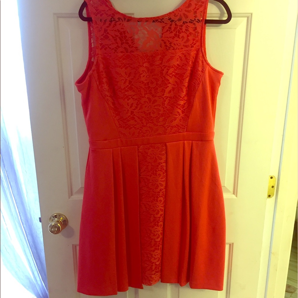 Coral dress