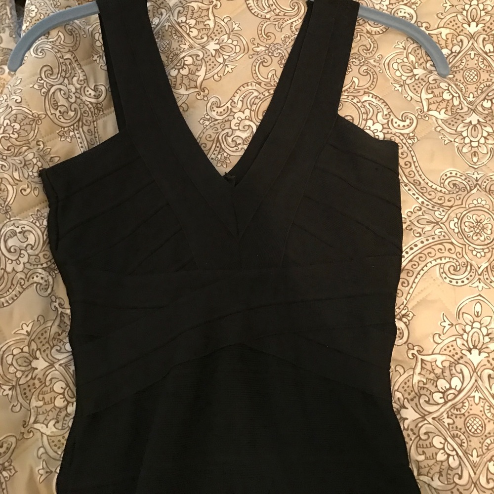 Bebe little black bodycon dress