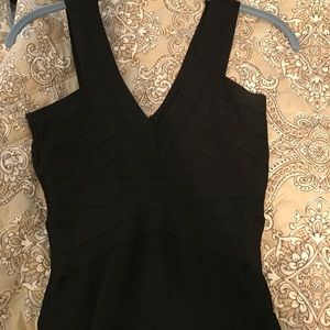 Bebe little black bodycon dress