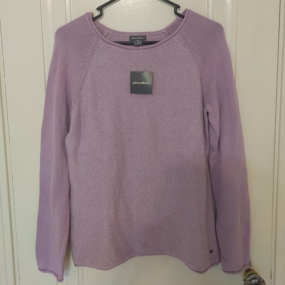 Eddie Bauer Light Purple Sweater NWT