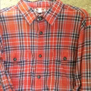 "Sun Kissed" Vintage Flannel Shirt L (Extra Long)