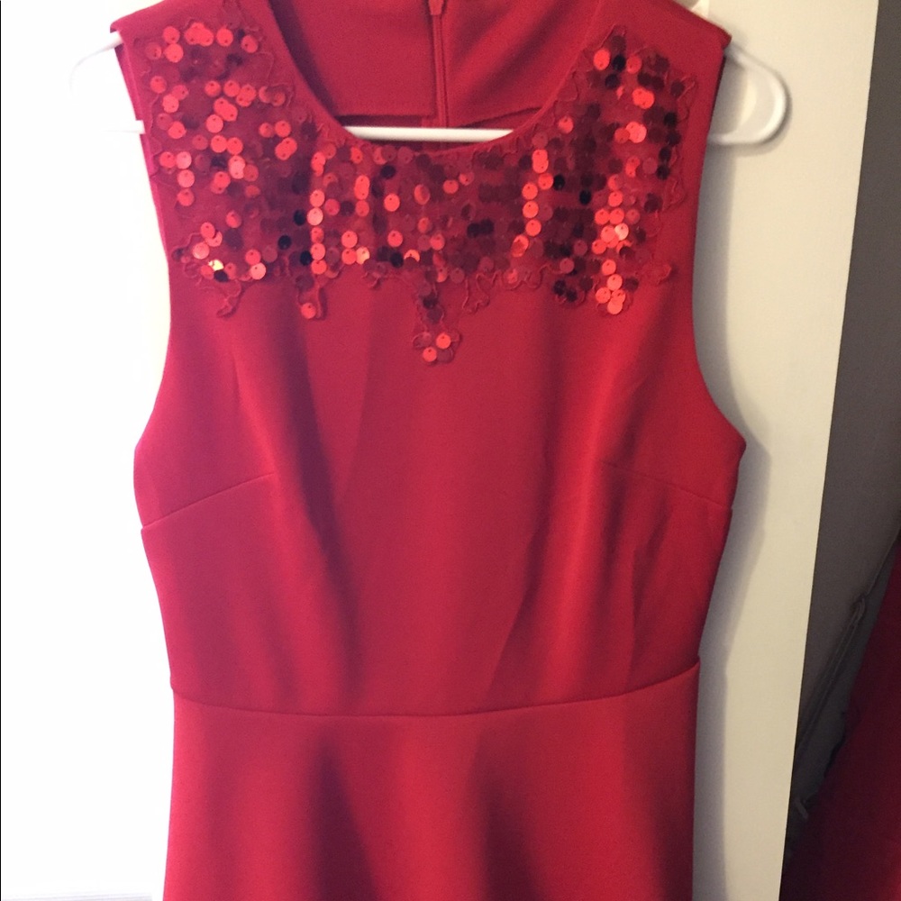 red dress