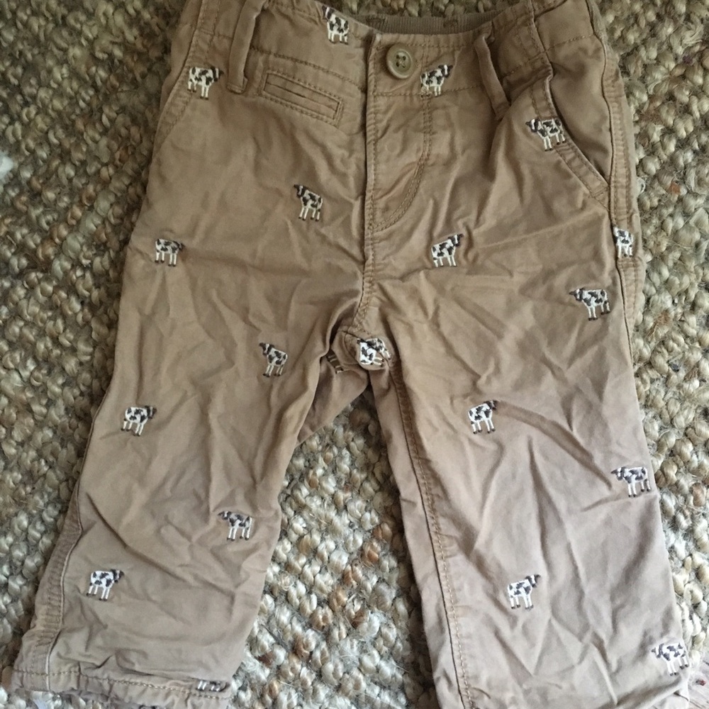 Baby GAP lined pants w/embroidery, 12-18 months