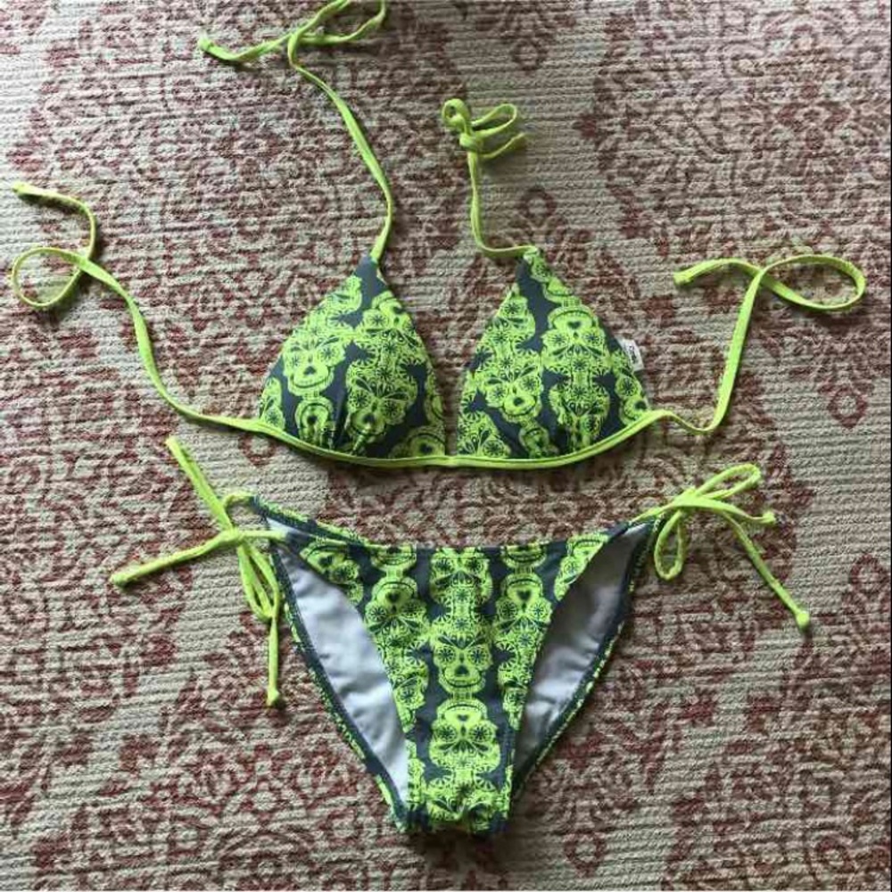 NWOT Day of the dead bikini small
