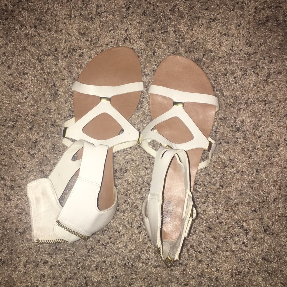 White Gladiator Sandals