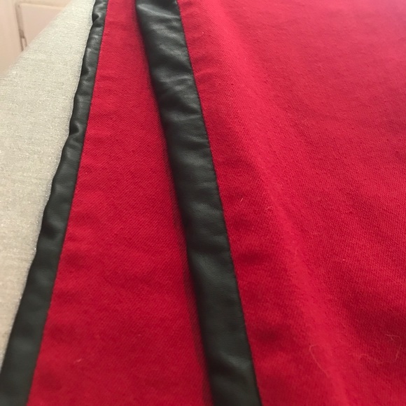 ❤️SALE❤️Red Jeans with Faux Leather sides. - Picture 4 of 4