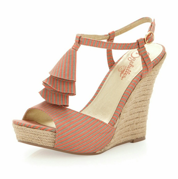 Seychelles Shoes - SEYCHELLES  striped wedges