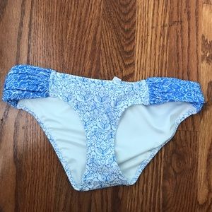 Victoria's Secret pink bikini bottom XS blue white